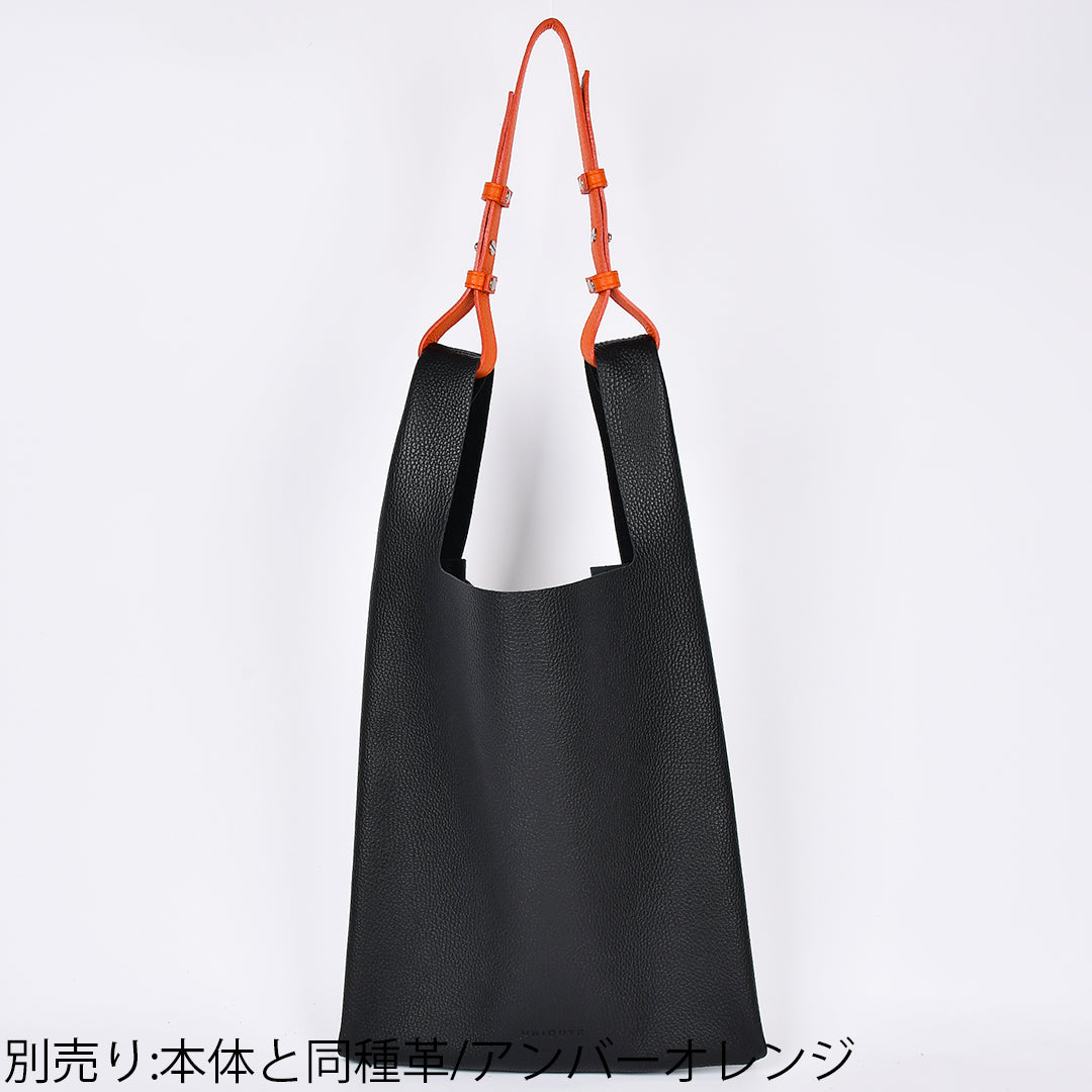 イタリアンレザー】本革マルシェバッグ-日本製 ブラック