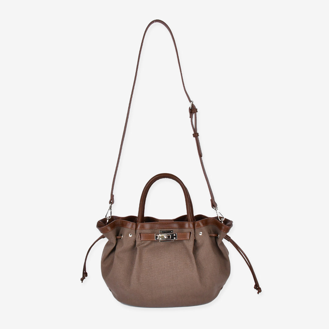 【本革×帆布】2way シェルバッグ- Shell Bag (Sサイズ)★5月7日順次発送