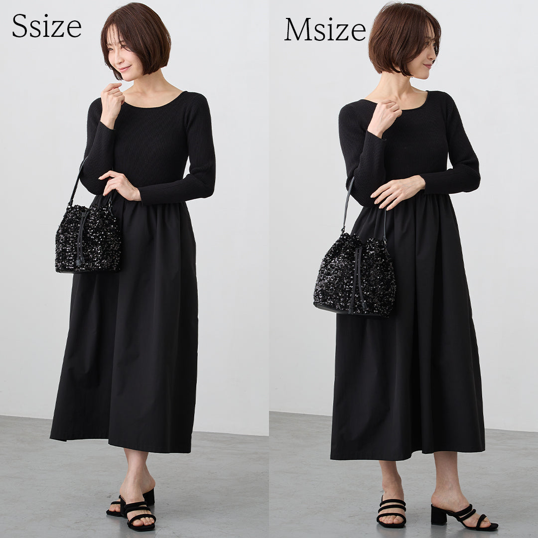 【スパンコール】Drawstring Bag-巾着バッグ (S・M)