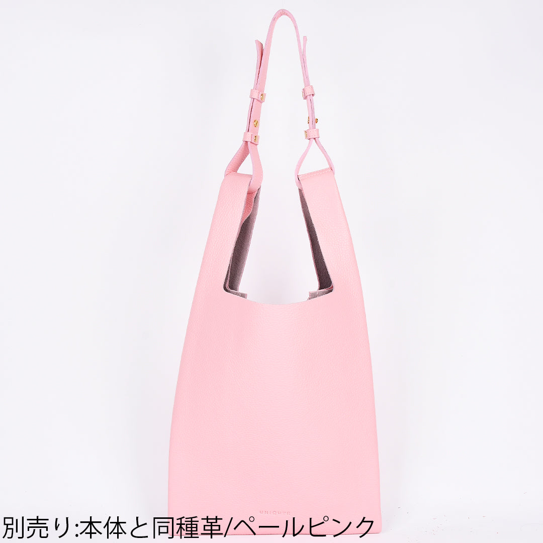 イタリアンレザー】本革マルシェバッグ-日本製 ペールピンク