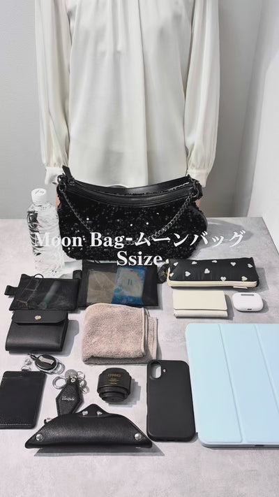 スパンコール】3way Moon Bag-ムーンバッグ(S・M)